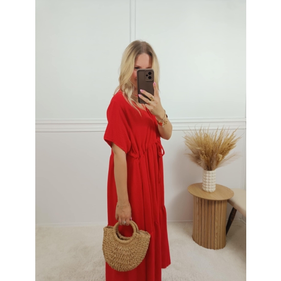 Sukienka Irene czerwona plus size